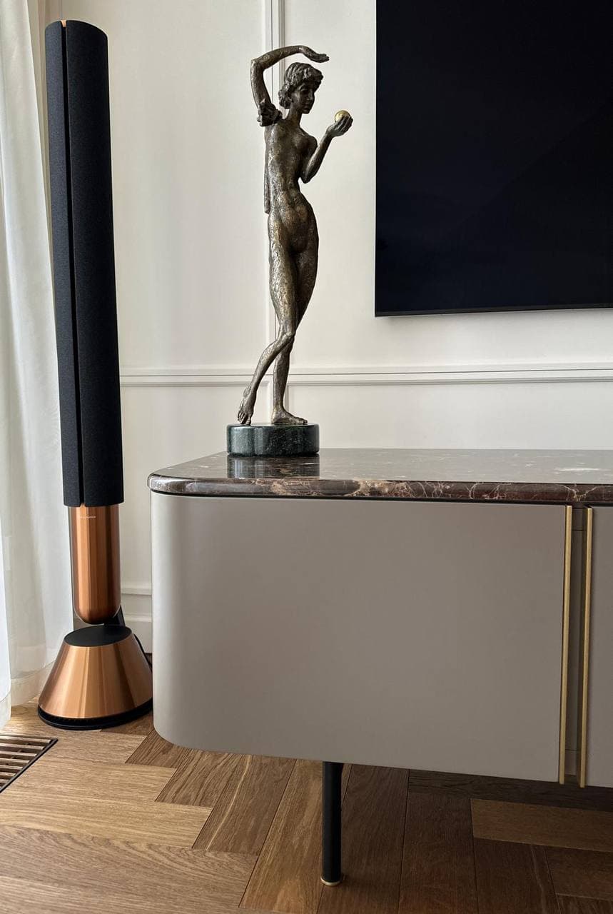 Living room detail showcasing craftsmanship and considered material selection